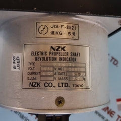 Nzk fe-130 electric propeller shaft revolution indicator