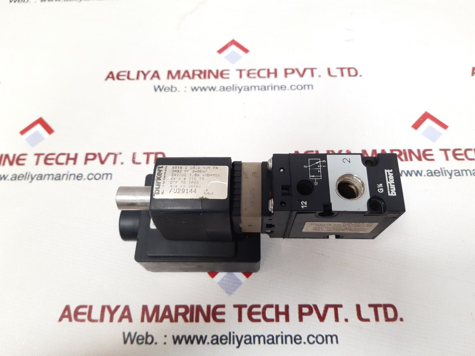 Burkert ac10-z3-6-pd55-ja02 solenoid valve au29144 