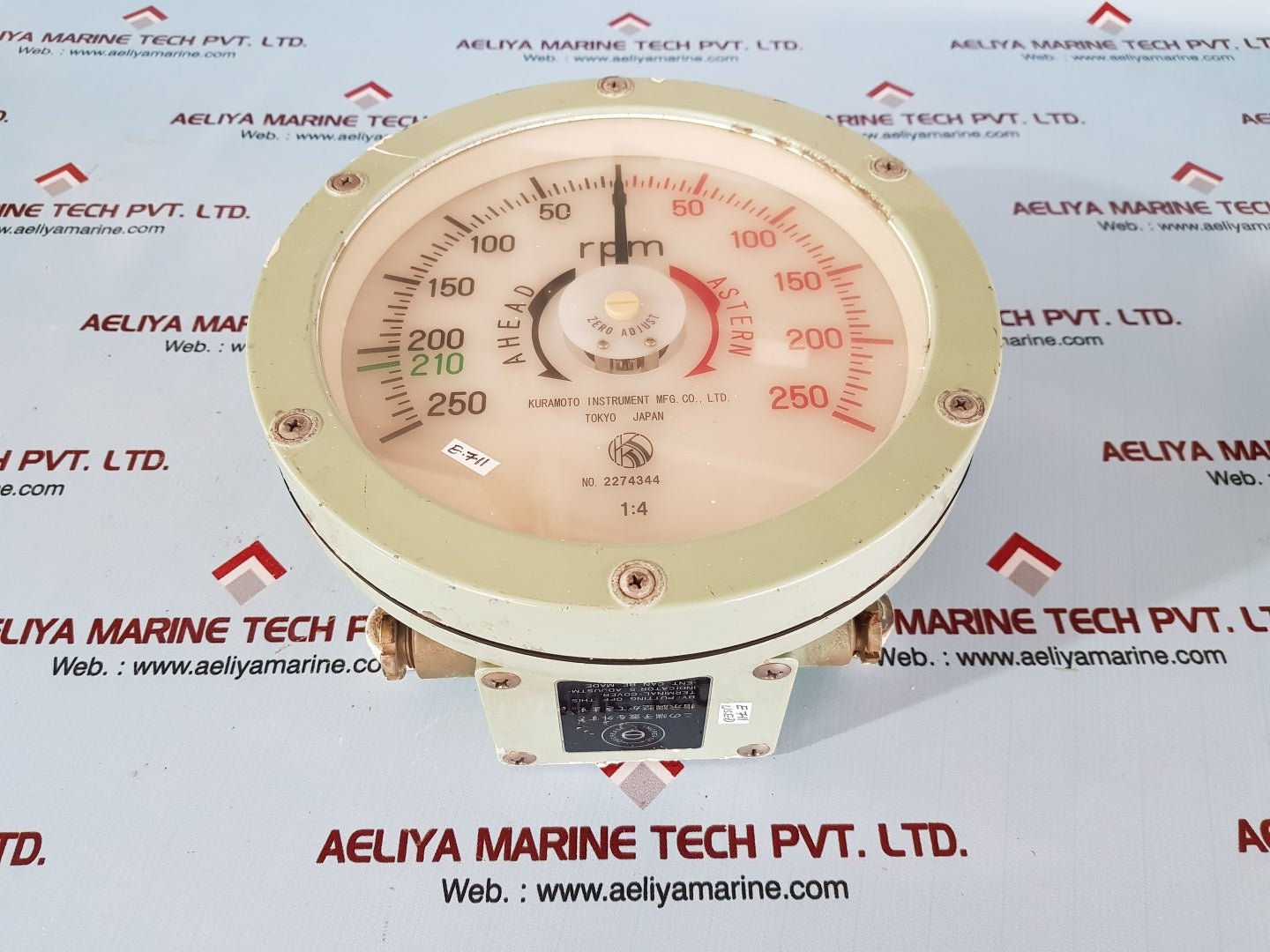 Kuramoto instruments rpm meter 0-250 rpm