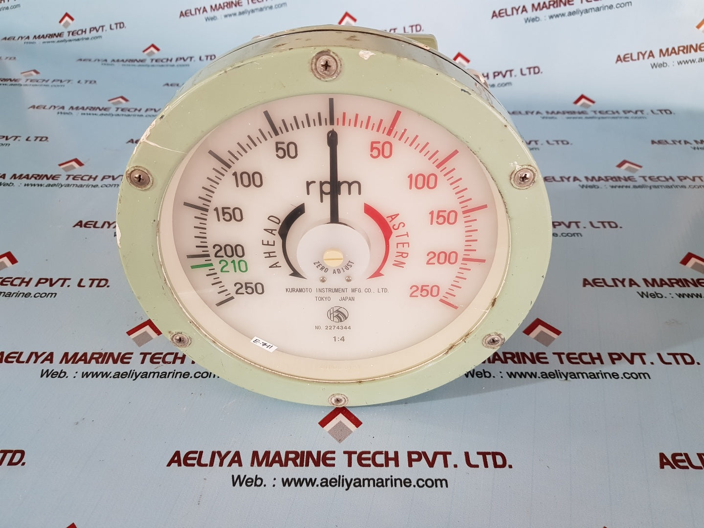 Kuramoto instruments rpm meter 0-250 rpm