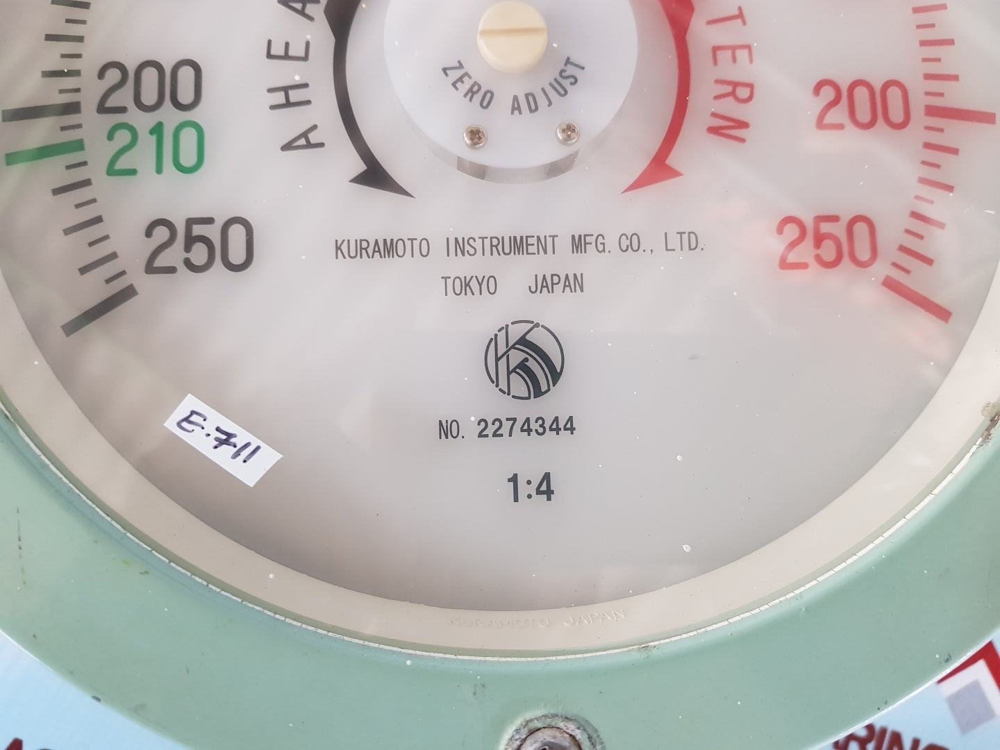 Kuramoto instruments rpm meter 0-250 rpm