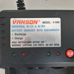 Vanson v-680 battery charger with discharger