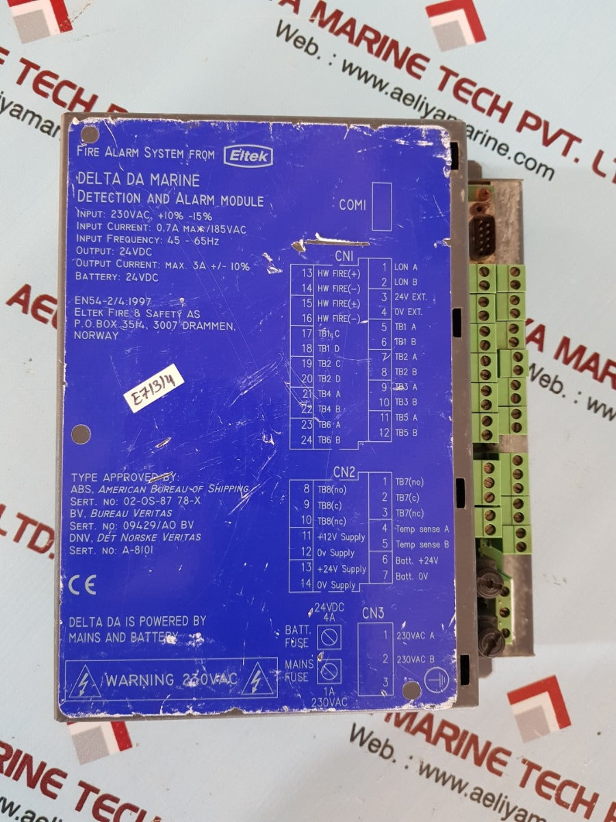 Eltek fire & safety 251245.2 delta da marine detection and alarm module