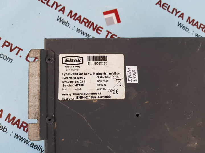 Eltek fire & safety 251245.2 delta da marine detection and alarm module