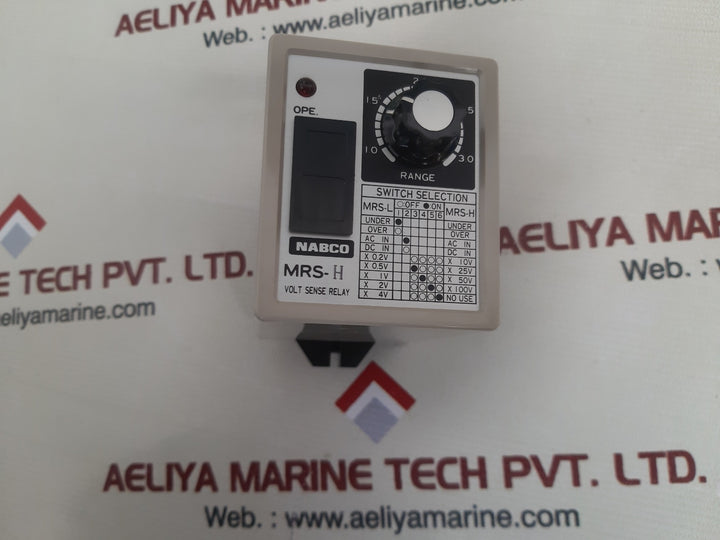 Nabco mrs-h volt sense relay