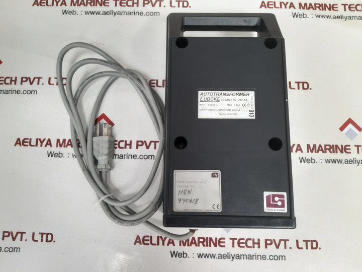 Lanng & stelman lubcke klma 150-28613 auto transformer