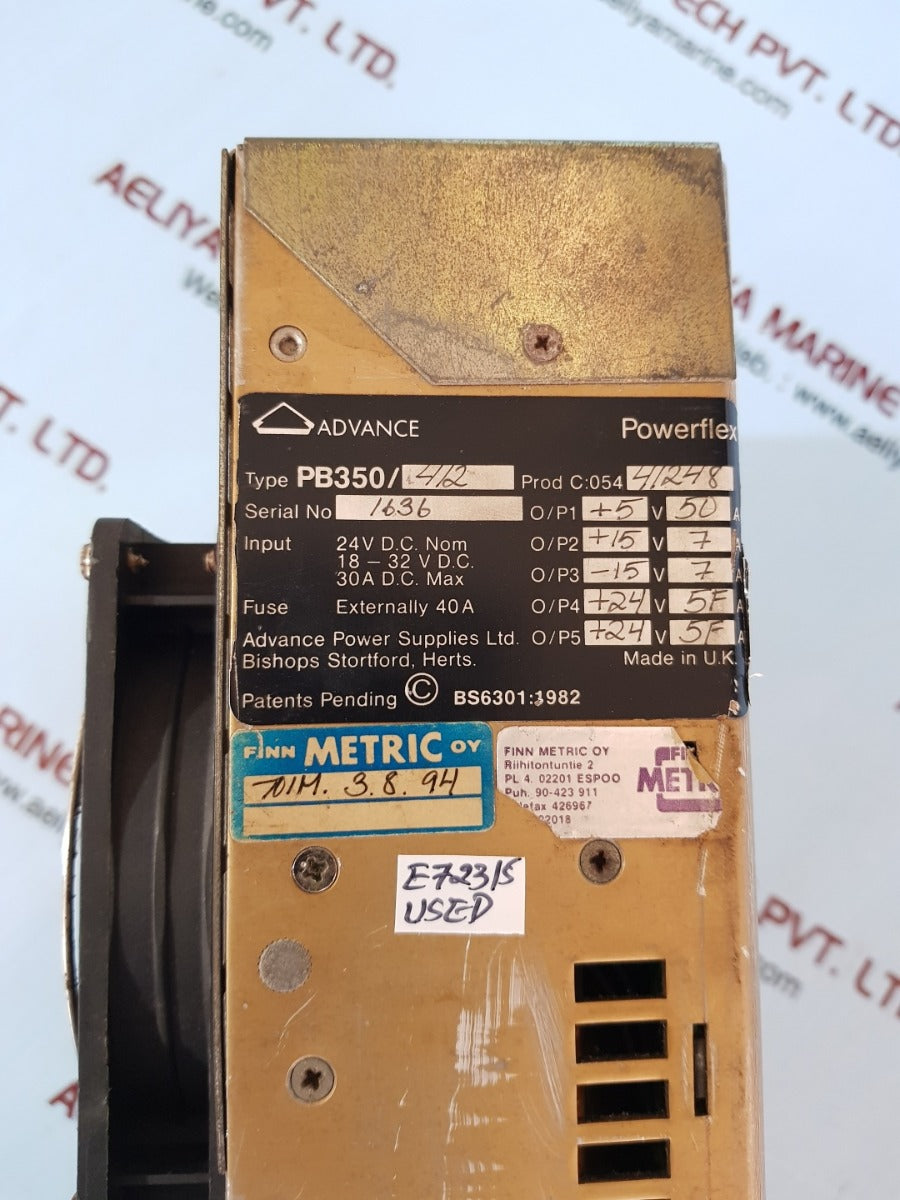 Advance powerflex pb350/412 power supply