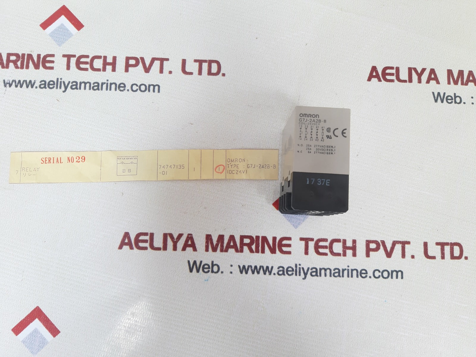 Omron g7j-2a2b-b relay 