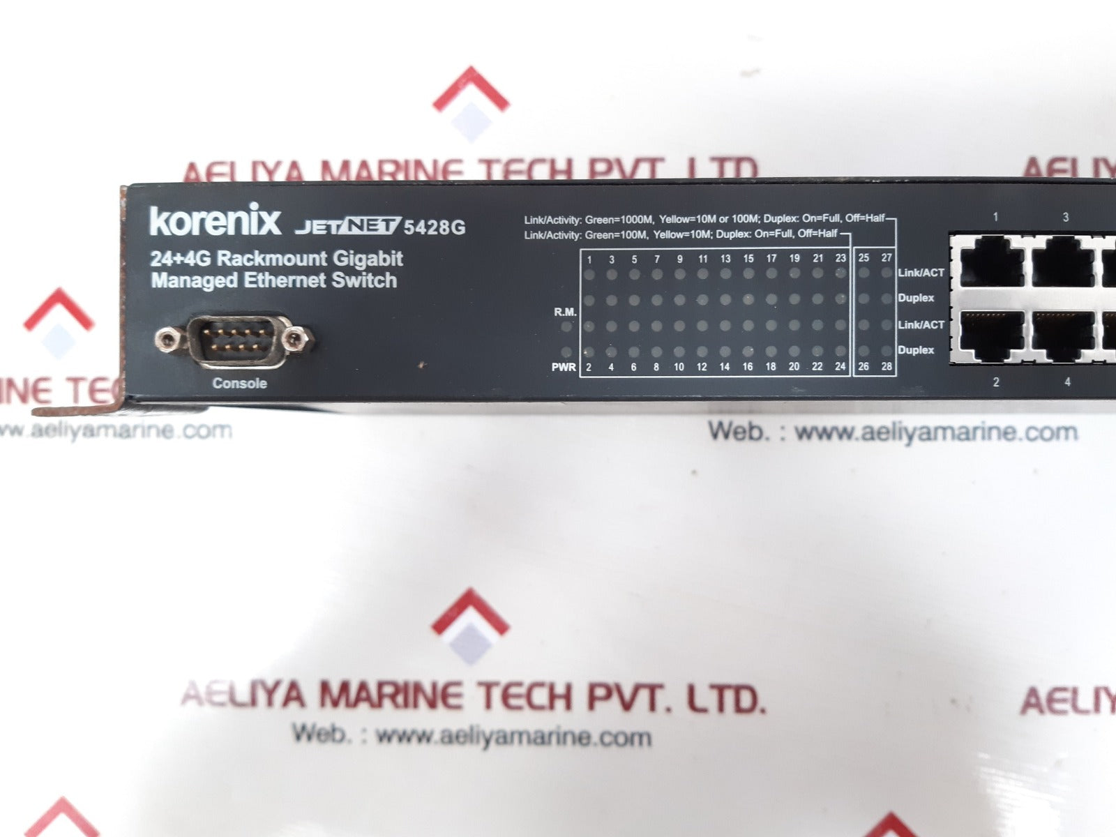 Korenix jetnet 5428g managed ethernet switch