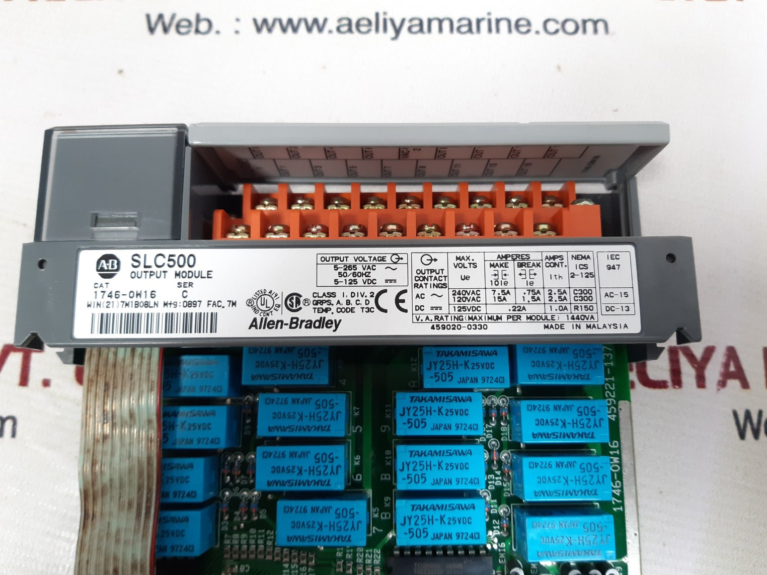 Allen-bradley slc500 1746-ow16 output module