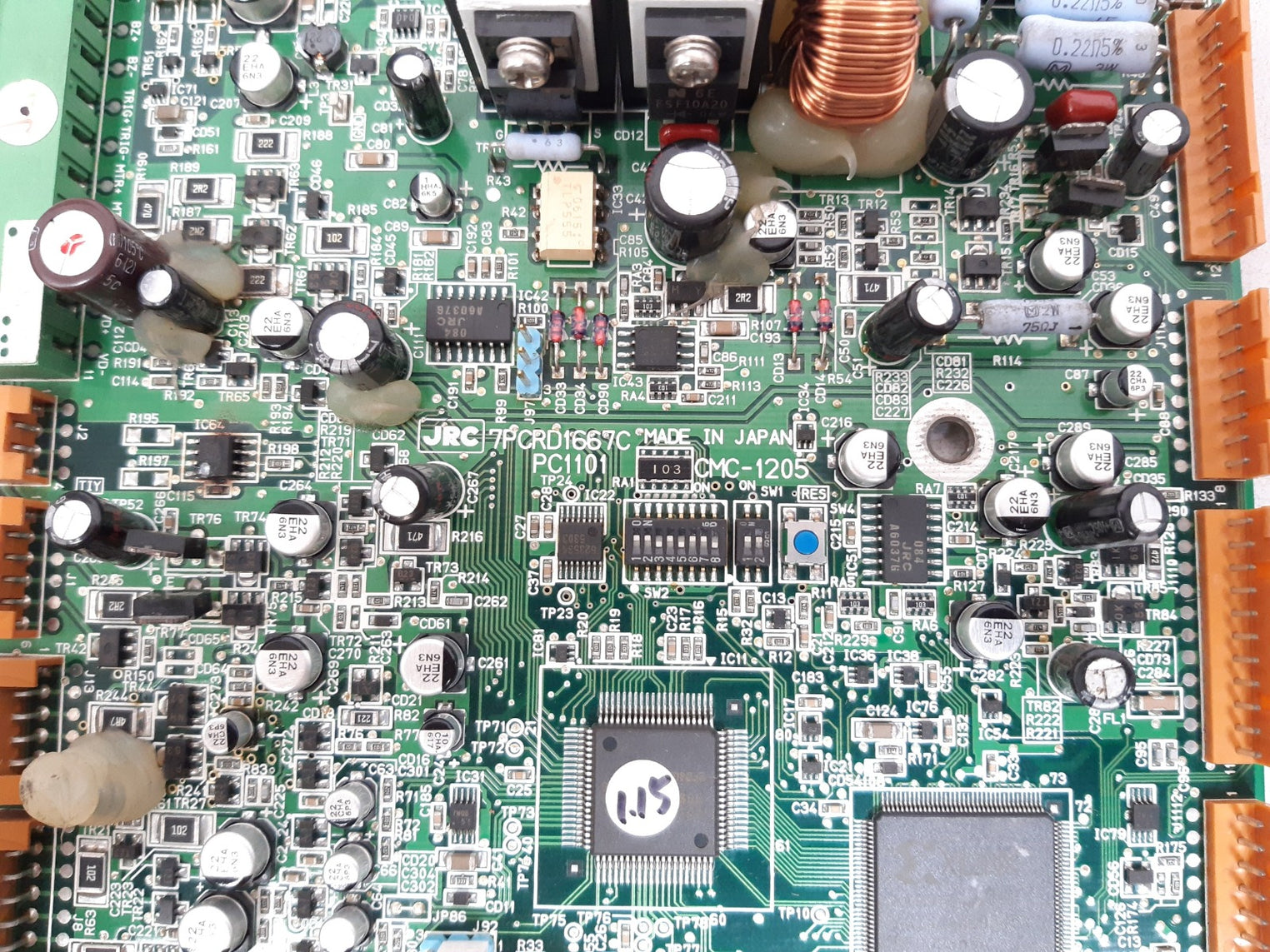 Jrc pc1101 cmc-1205 pcb card  7pcrd1667c