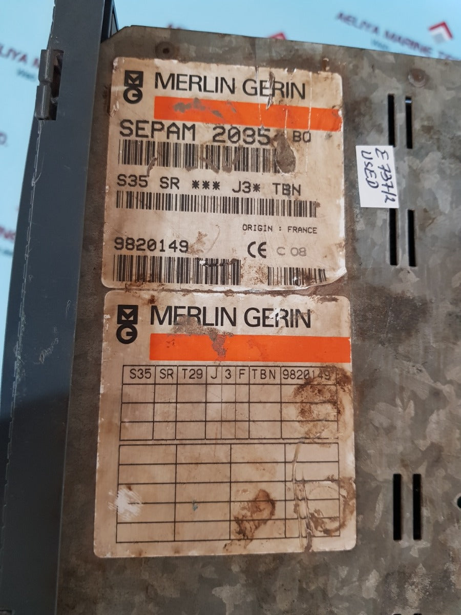 Merlin gerin sepam 2035 circuit breaker