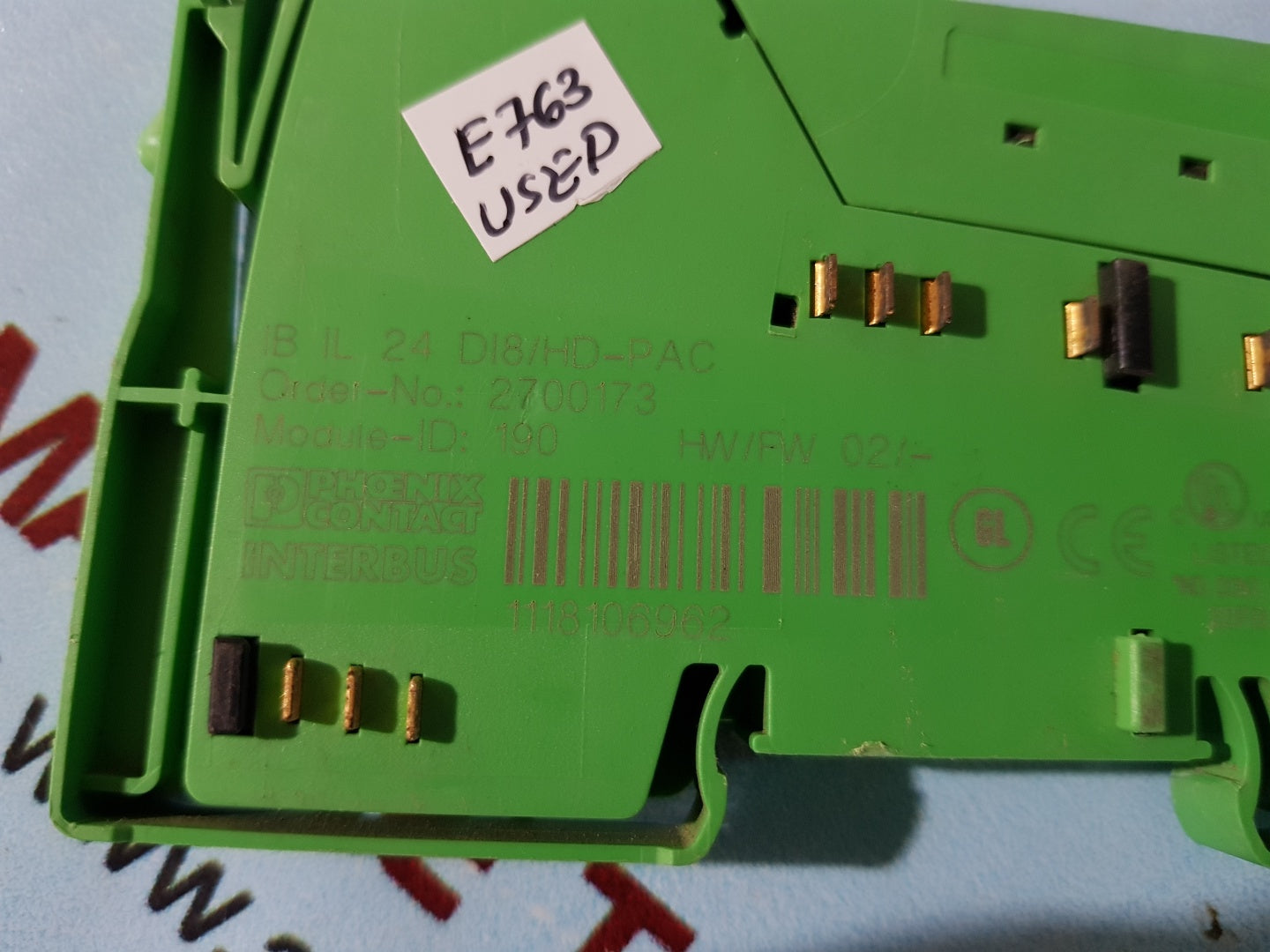 Phoenix contact ib il 24 di8/hd-pac 2700173 digital input module