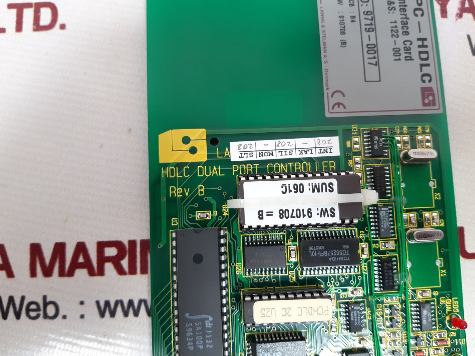 Lanng & stelman pc-hdlc interface card