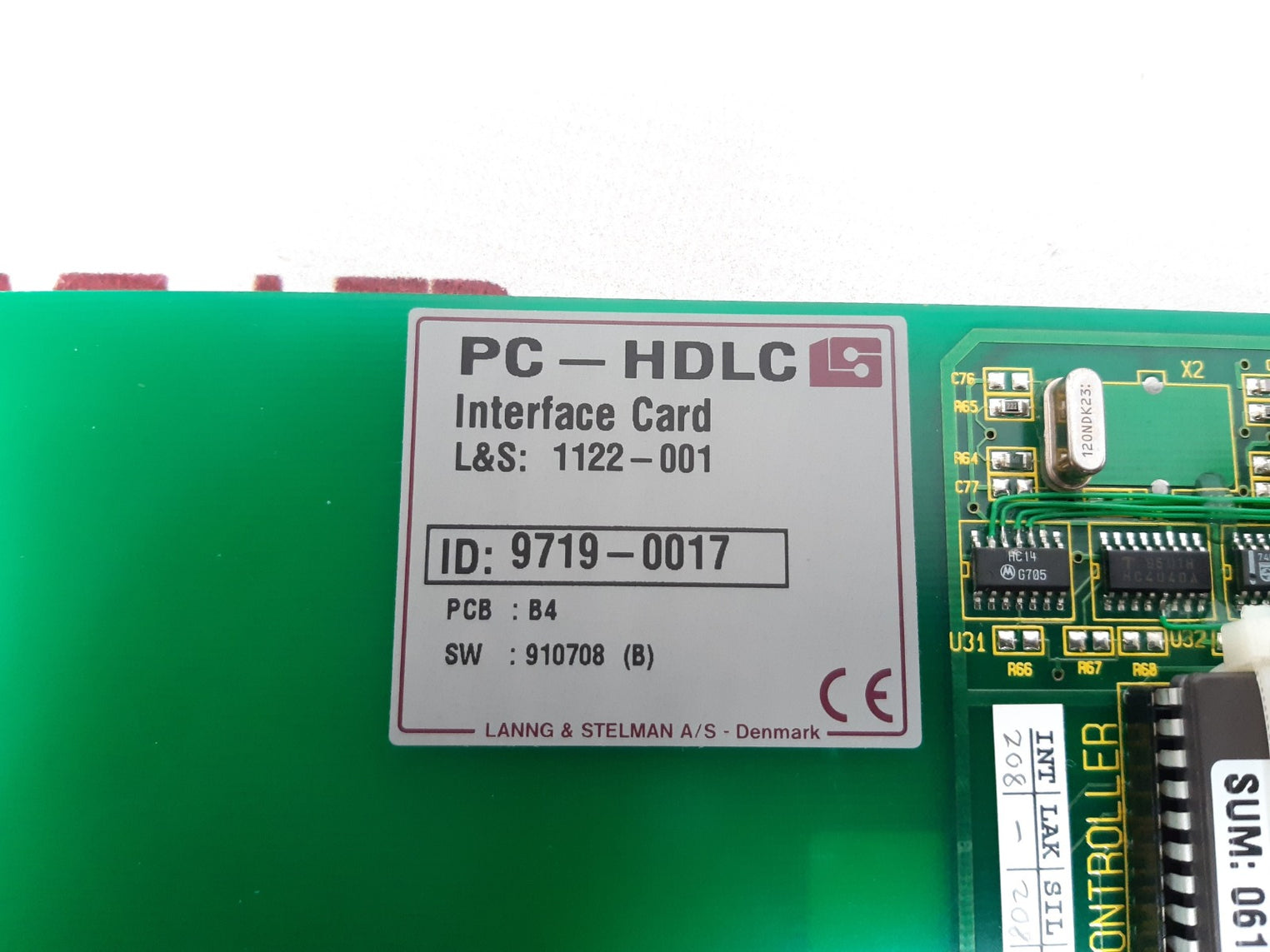 Lanng & stelman pc-hdlc interface card