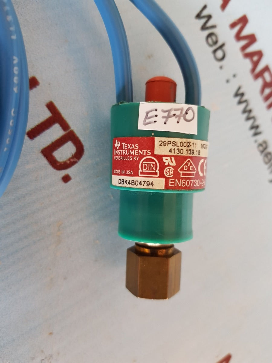 Texas instruments 29psl002-11 high pressure switch