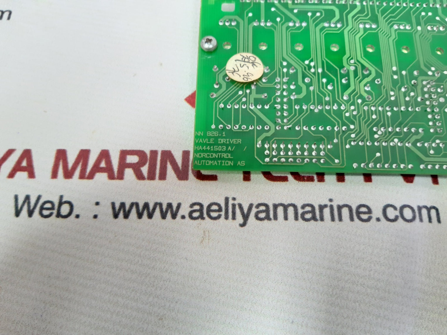 Norcontrol nn 826.1 vavle driver ha441503 a/a