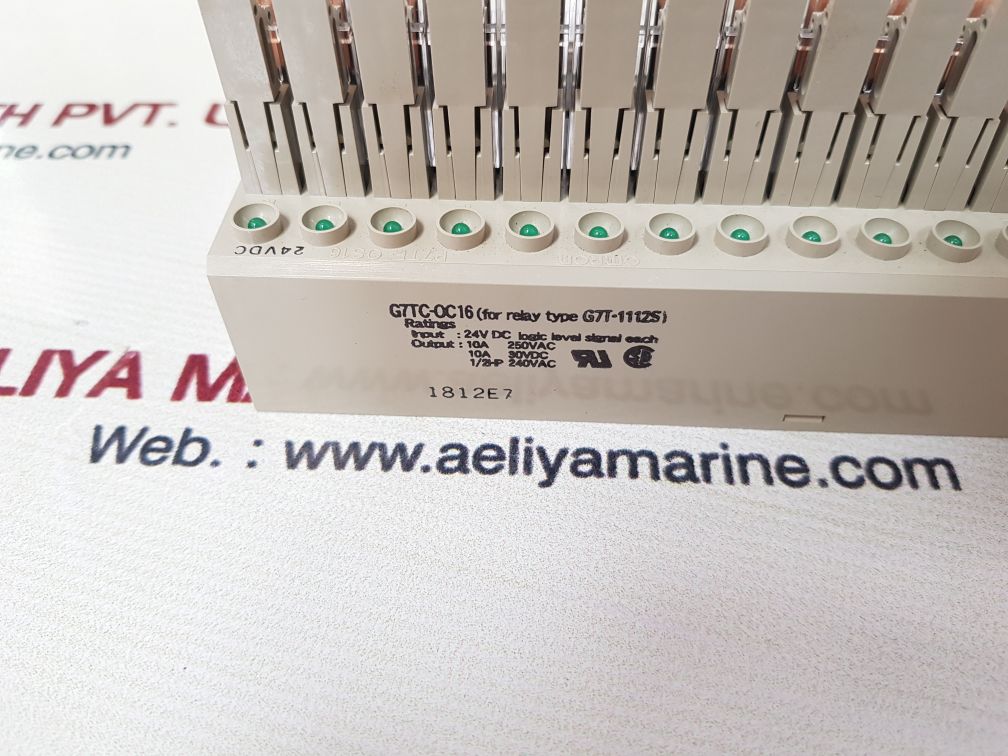 Omron g7tc-oc16 relay module type g7t-1112s s16
