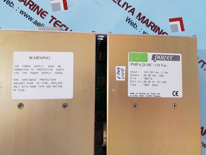 Powec pmp 6.24 sic-110 vac power supply