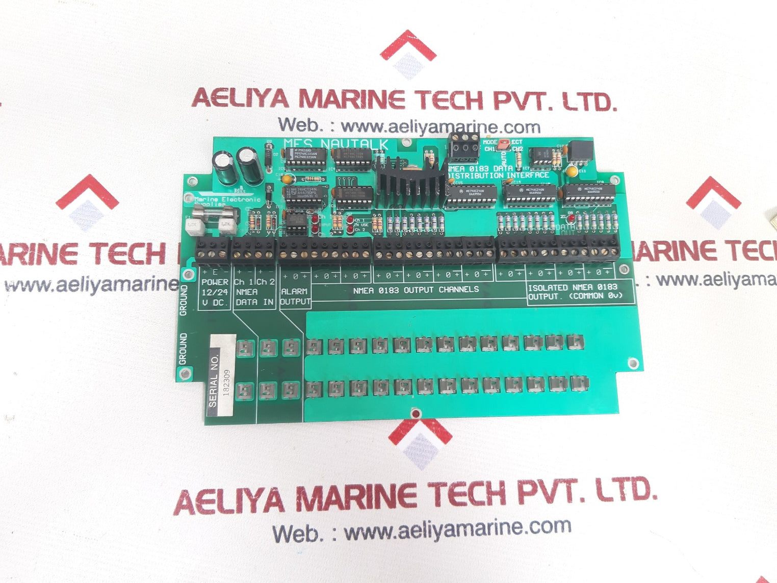 Mes navtalk  nmea 0183 data distribution interface card 