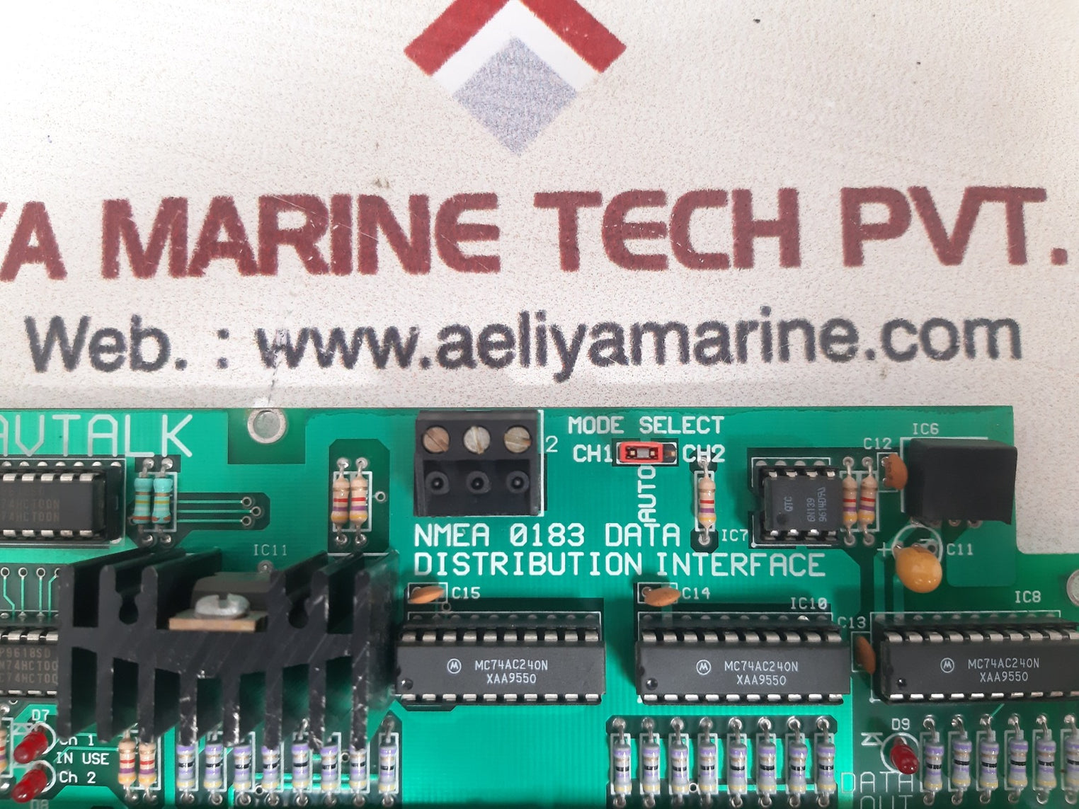 Mes navtalk  nmea 0183 data distribution interface card 