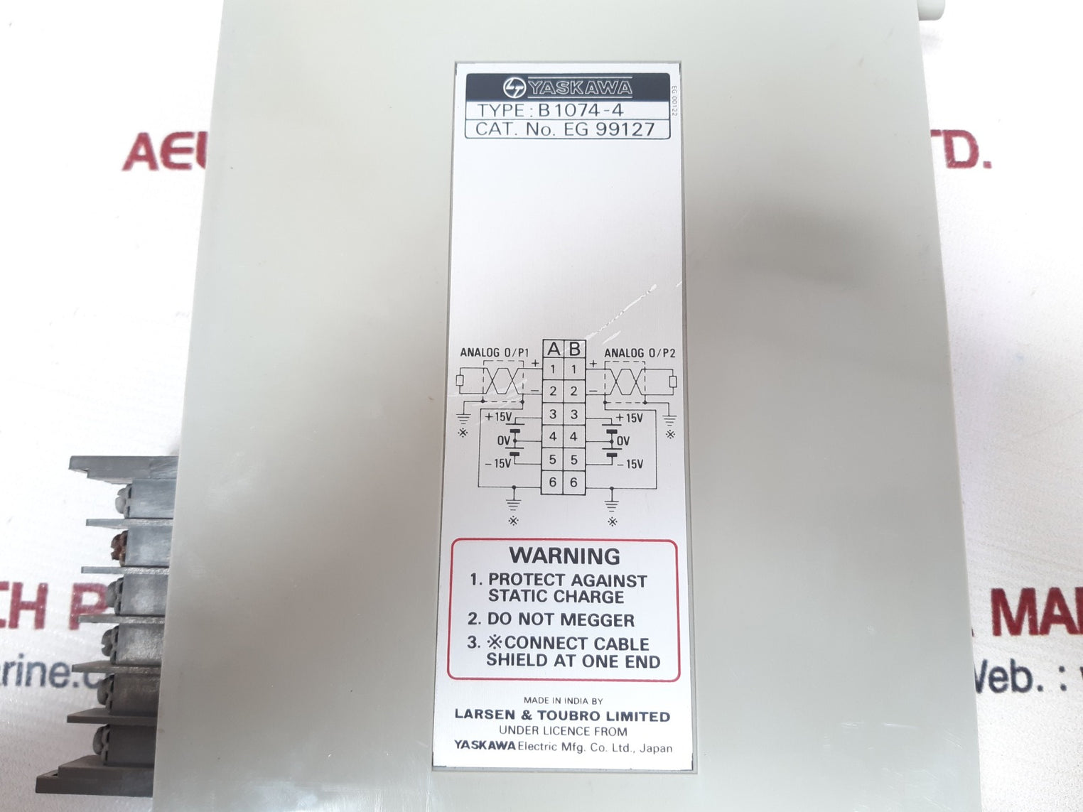 Yaskawa jamsc-b1074-4 i/o module