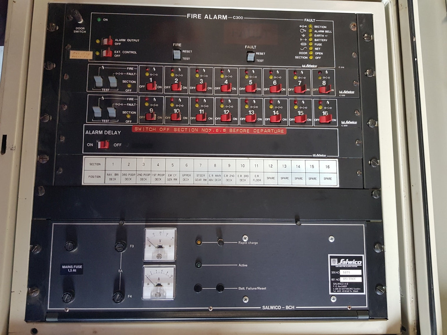 Salwico C300 Gas and Fire Alarm System Panel Fire Alarm C300 BCH SG-3066