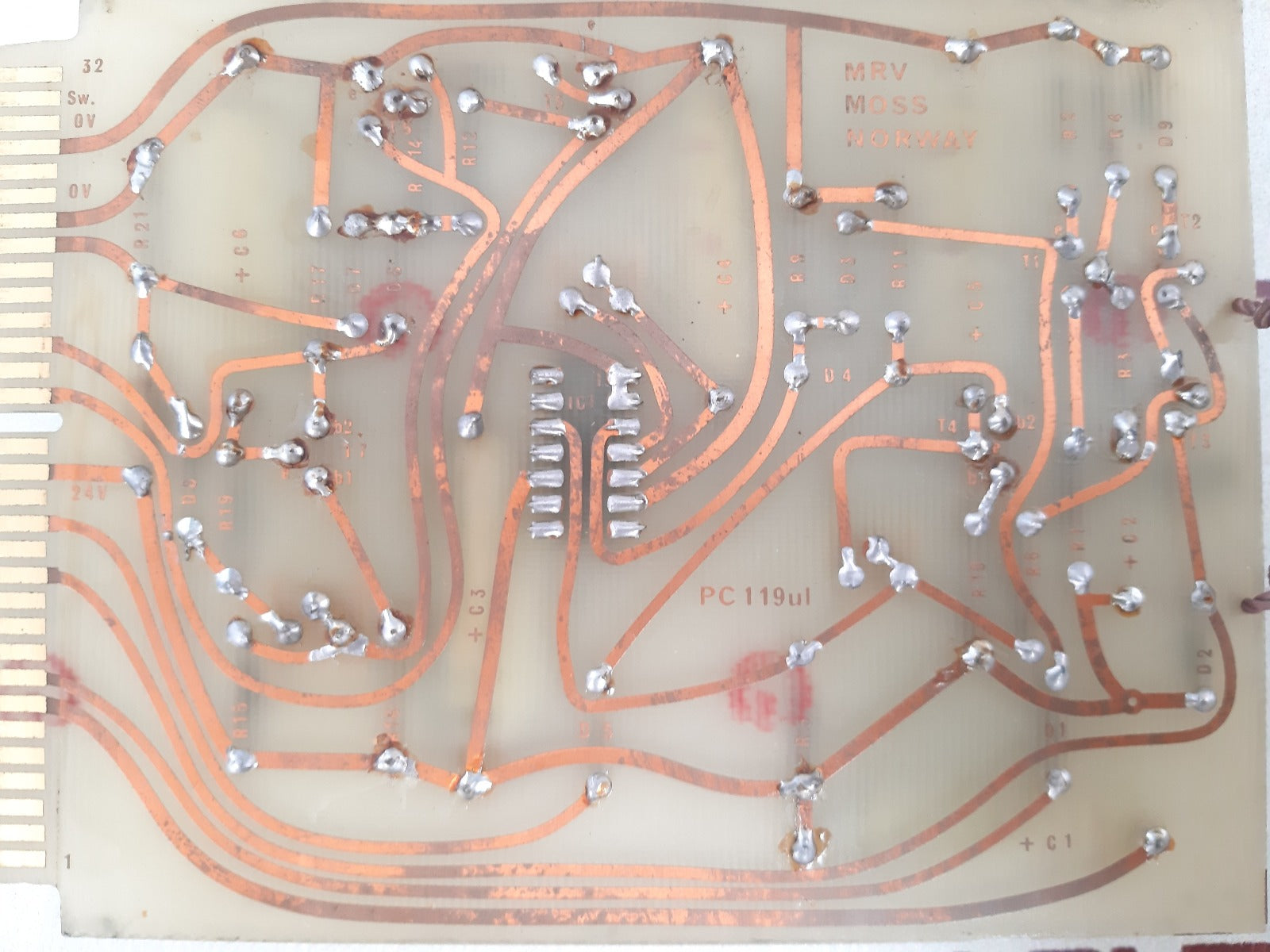 Mrv Moss pc 119 pcb card 