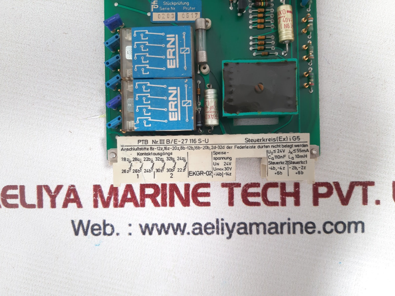 Pepperl+fuchs ekgr-02 pcb card 24v
