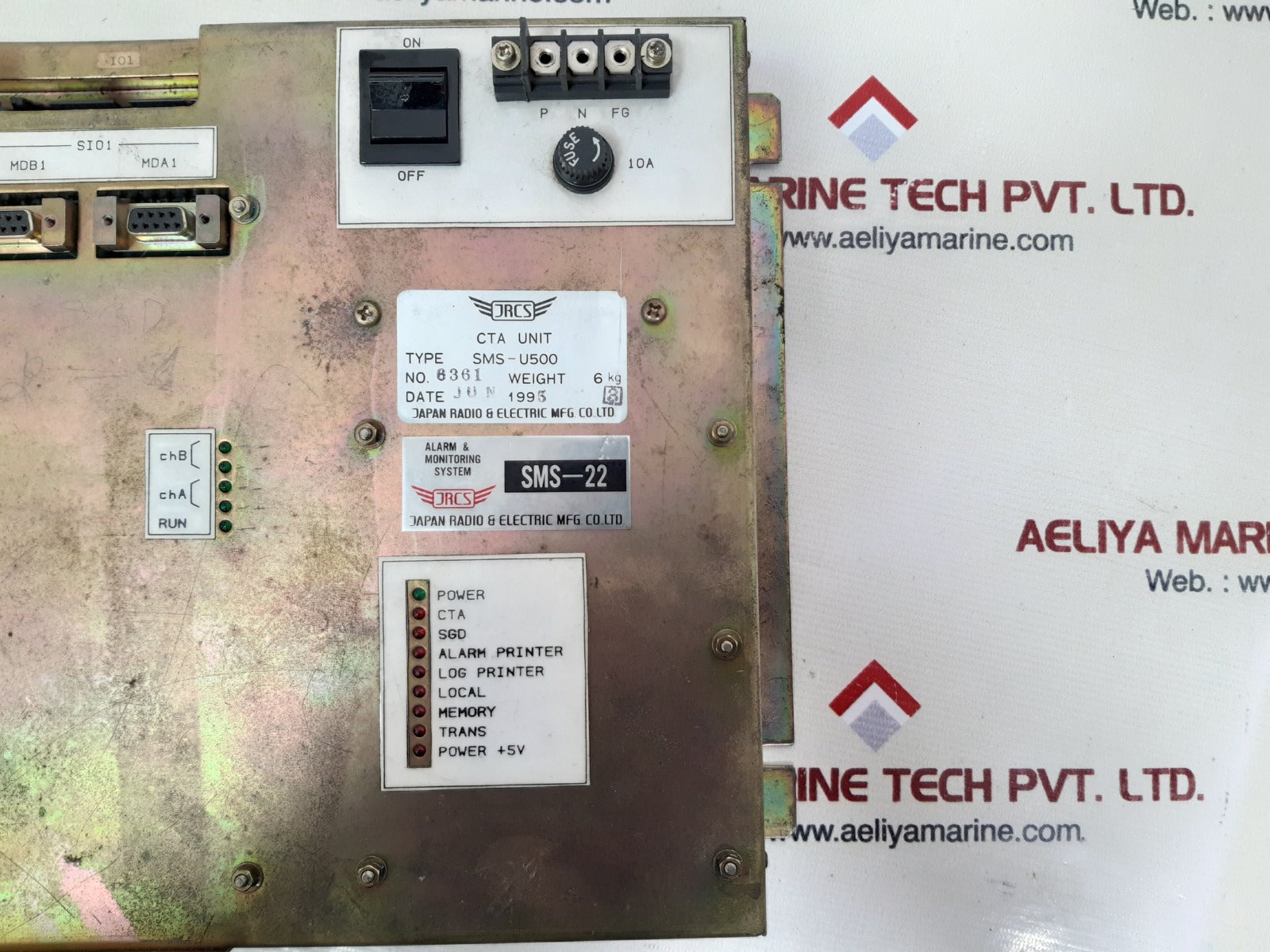 Jrcs sms-u500 cta unit sms-22 alarm & monitoring system