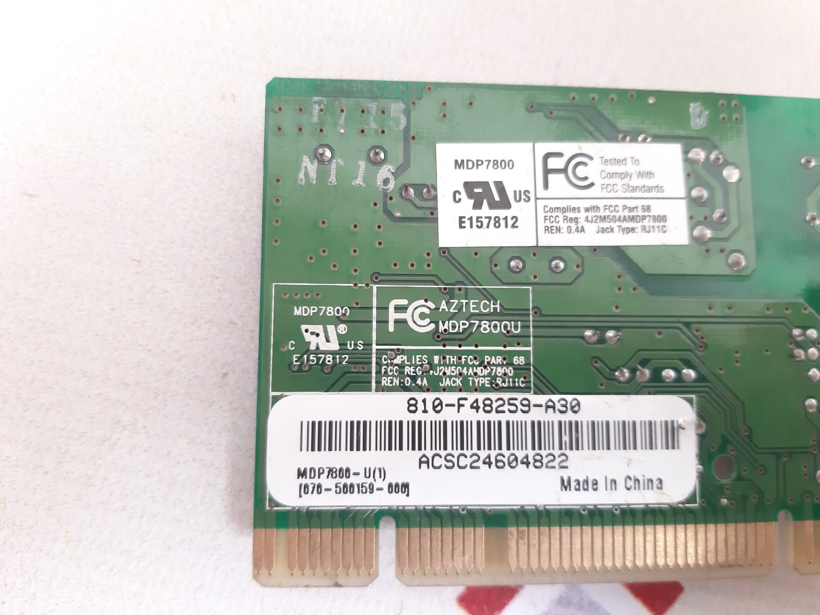 Aztech mdp7800u fax modem