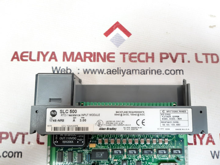 Allen-bradley 1746-nr8 ser.a rtd/resistance input module