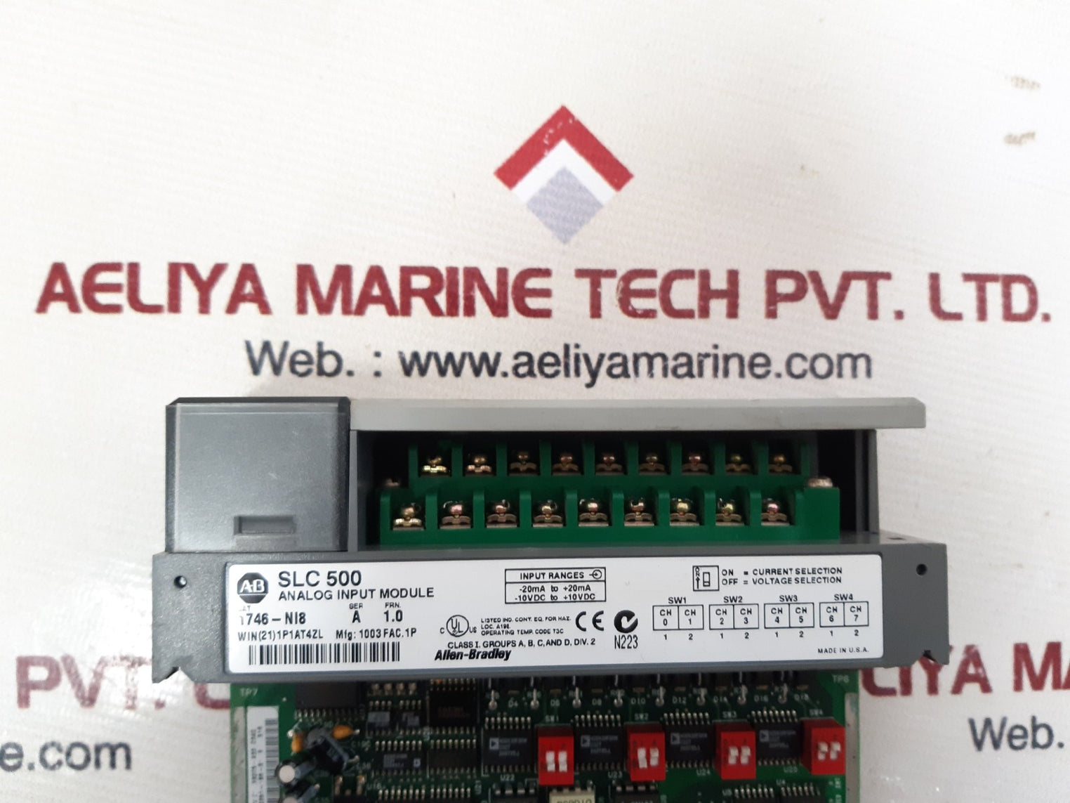 Allen-bradley 1746-ni8 ser a frn 1.0 slc 500 analog input module