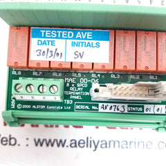 Alstom mae 00-06 relay termination panel