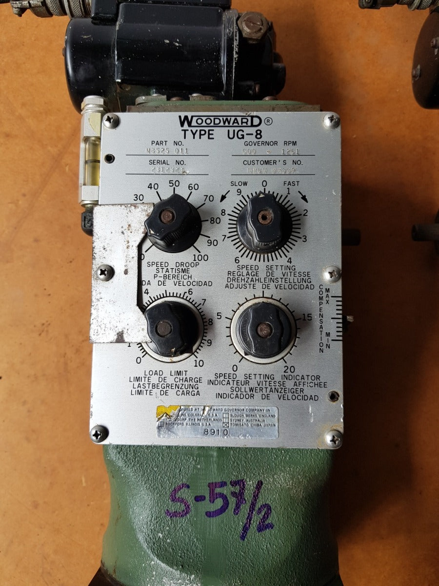 Woodward Ug-8 Governor Rpm 600-1261 N8525 011