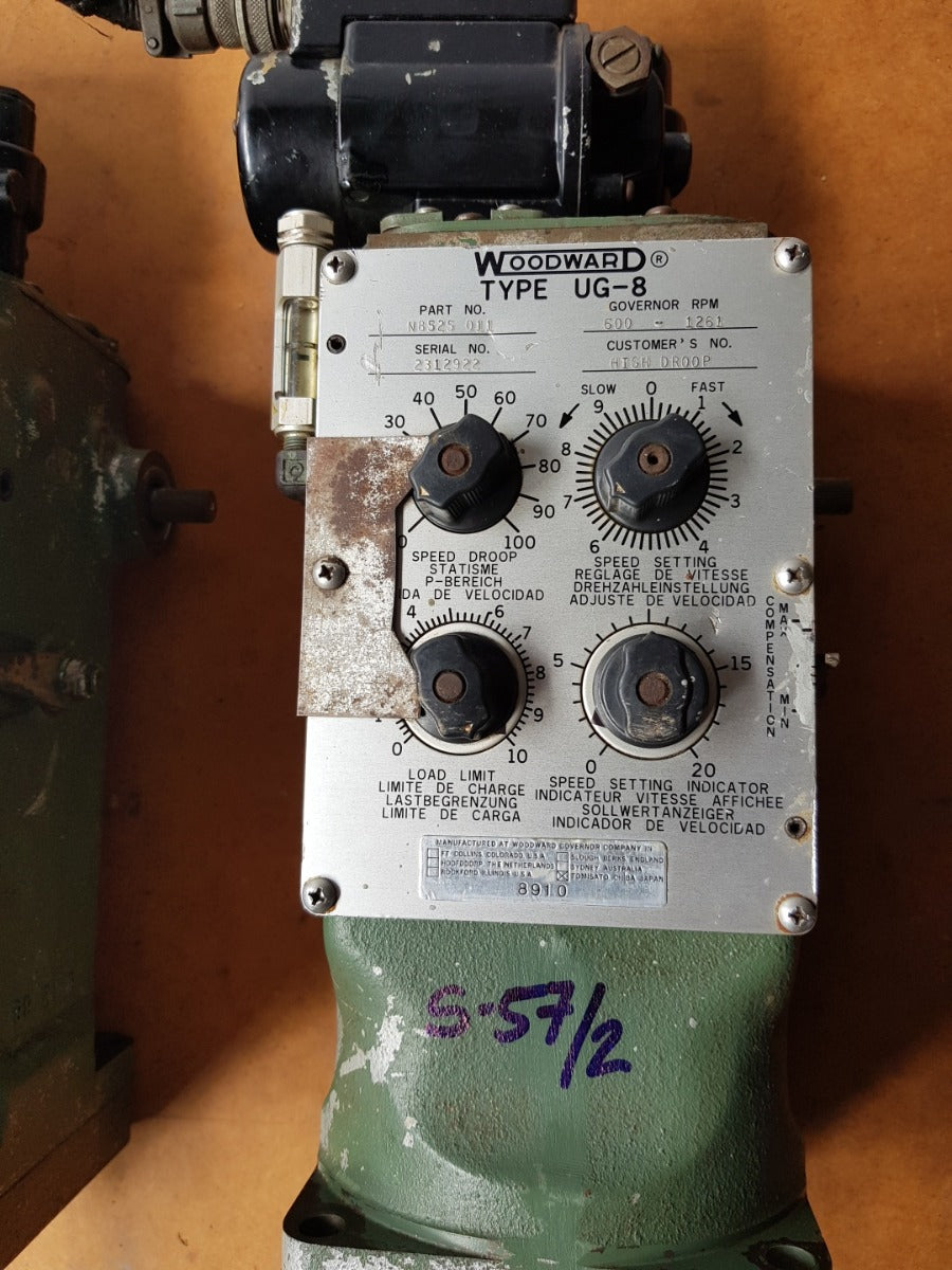 Woodward Ug-8 Governor Rpm 600-1261 N8525 011