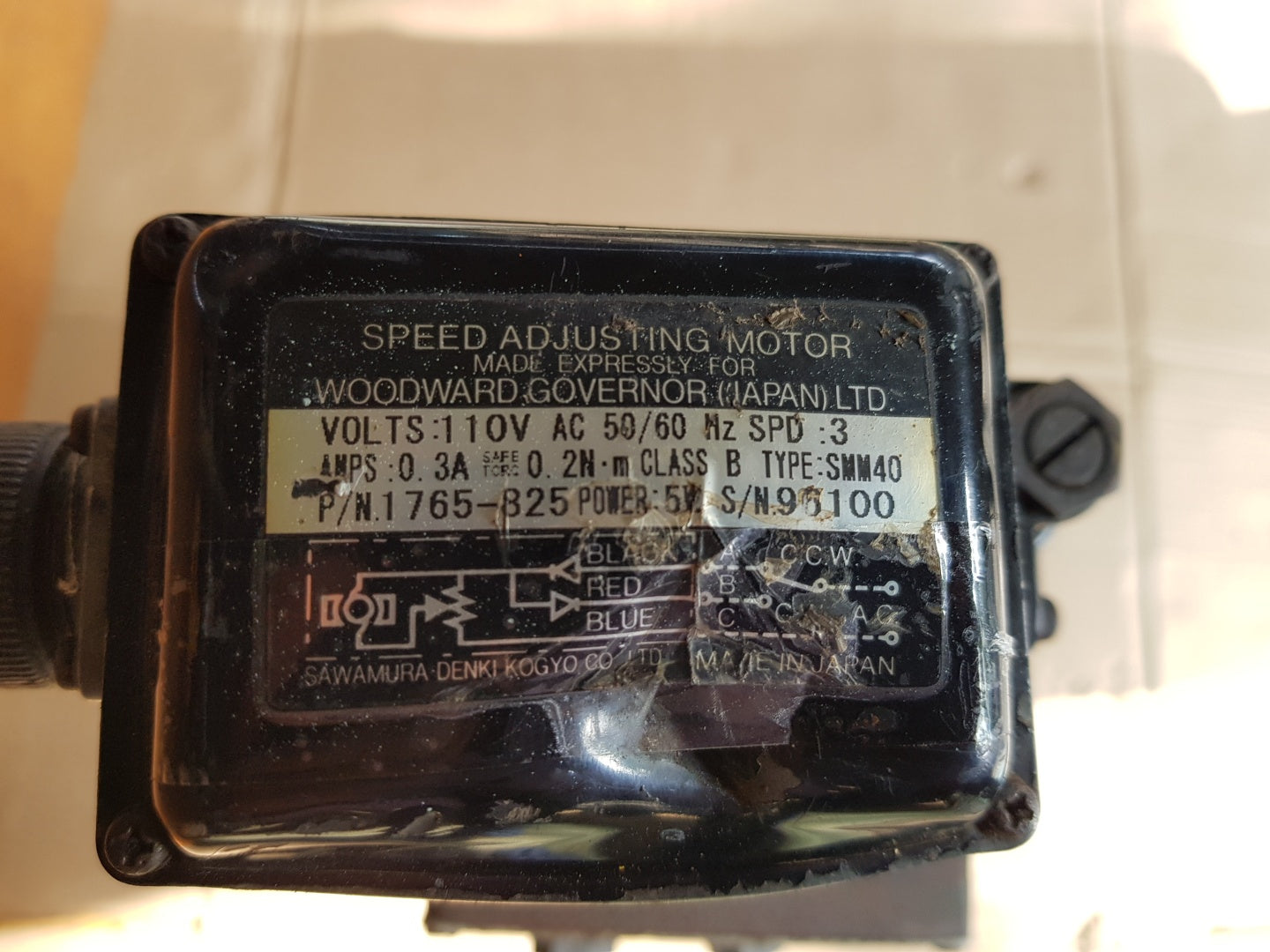 Woodward ug-8 r-8521-367 governor r.p.m. 750-1280