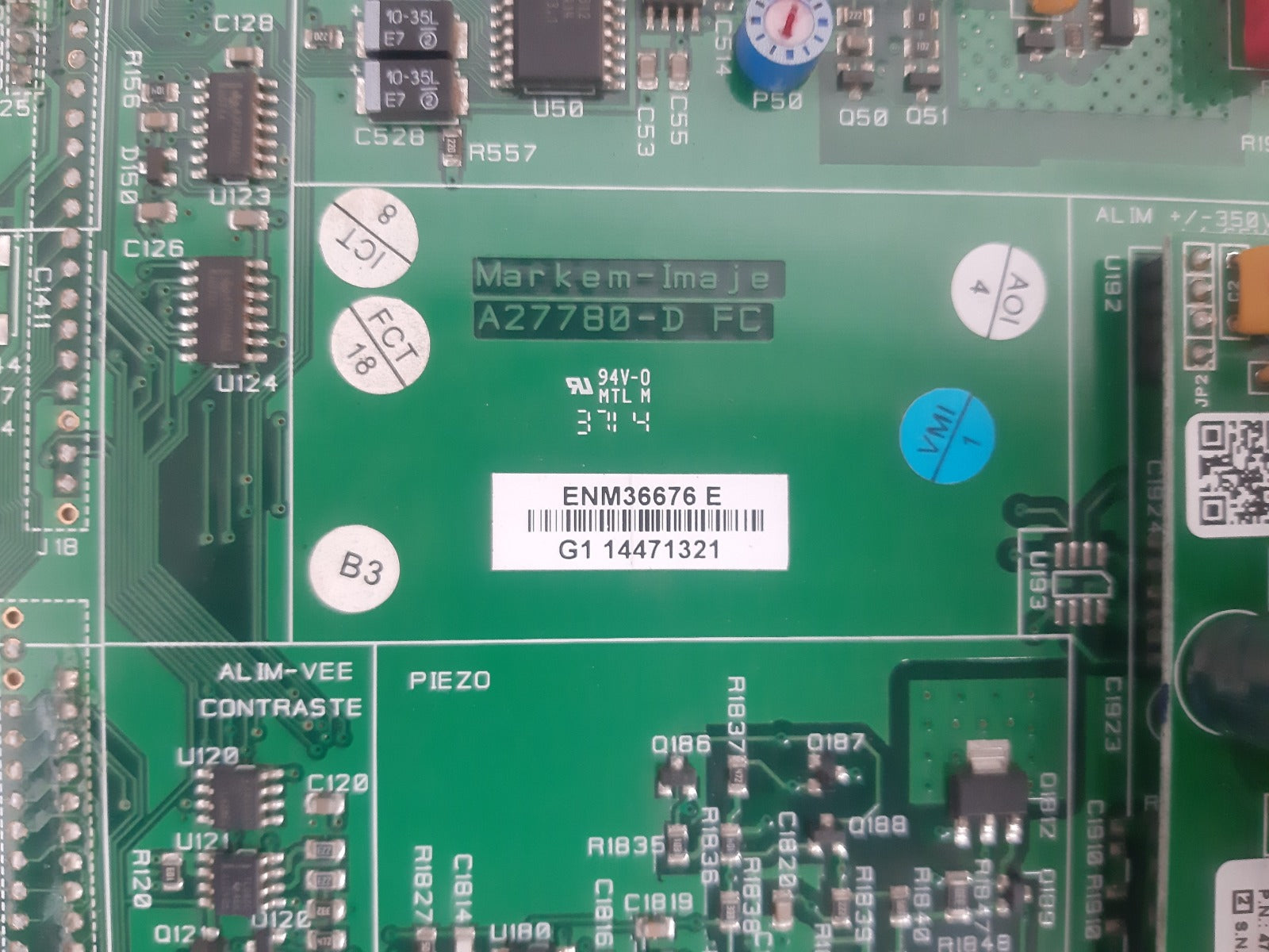 Markem-imaje a27780-d lcd display board 