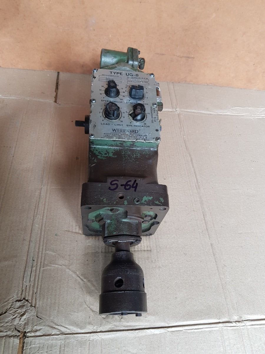 Woodward ug-8 8522-300 governor r.p.m. 1075-1650 125dc