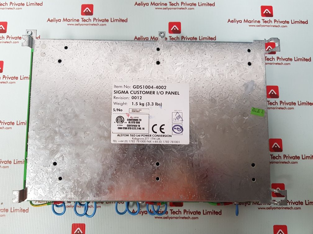 Alstom gds1004-4002 sigma customer i/o panel
