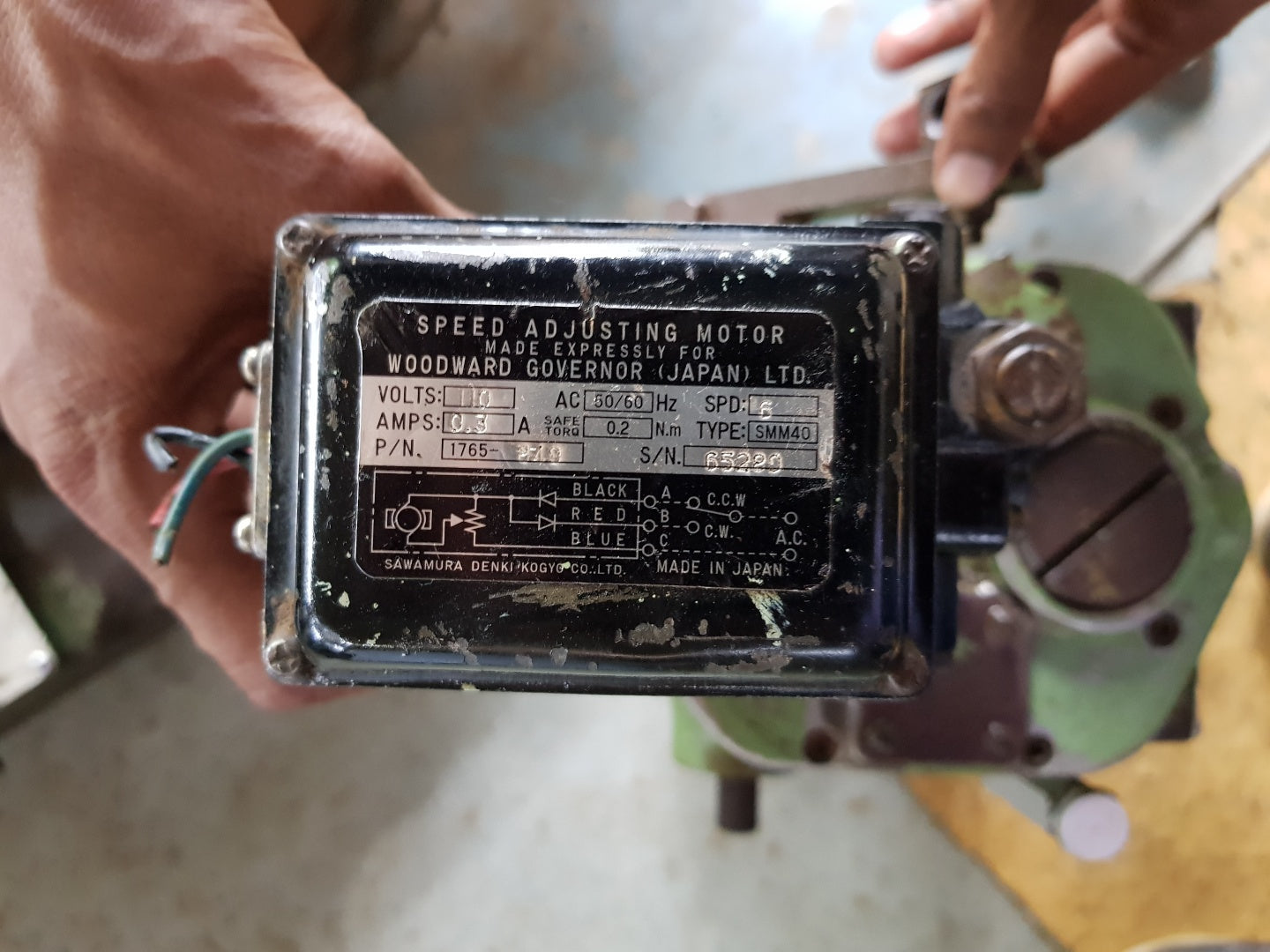 Woodward ug-8 governor r.p.m.700-1415