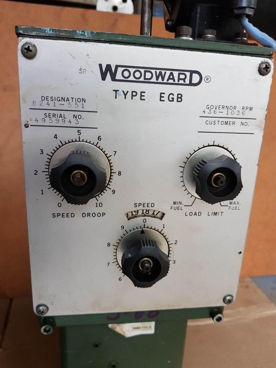 Woodward egb governor rpm 436-1036