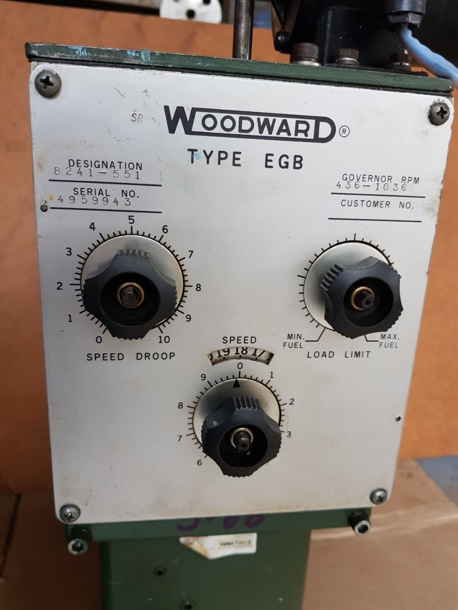 Woodward egb governor rpm 436-1036