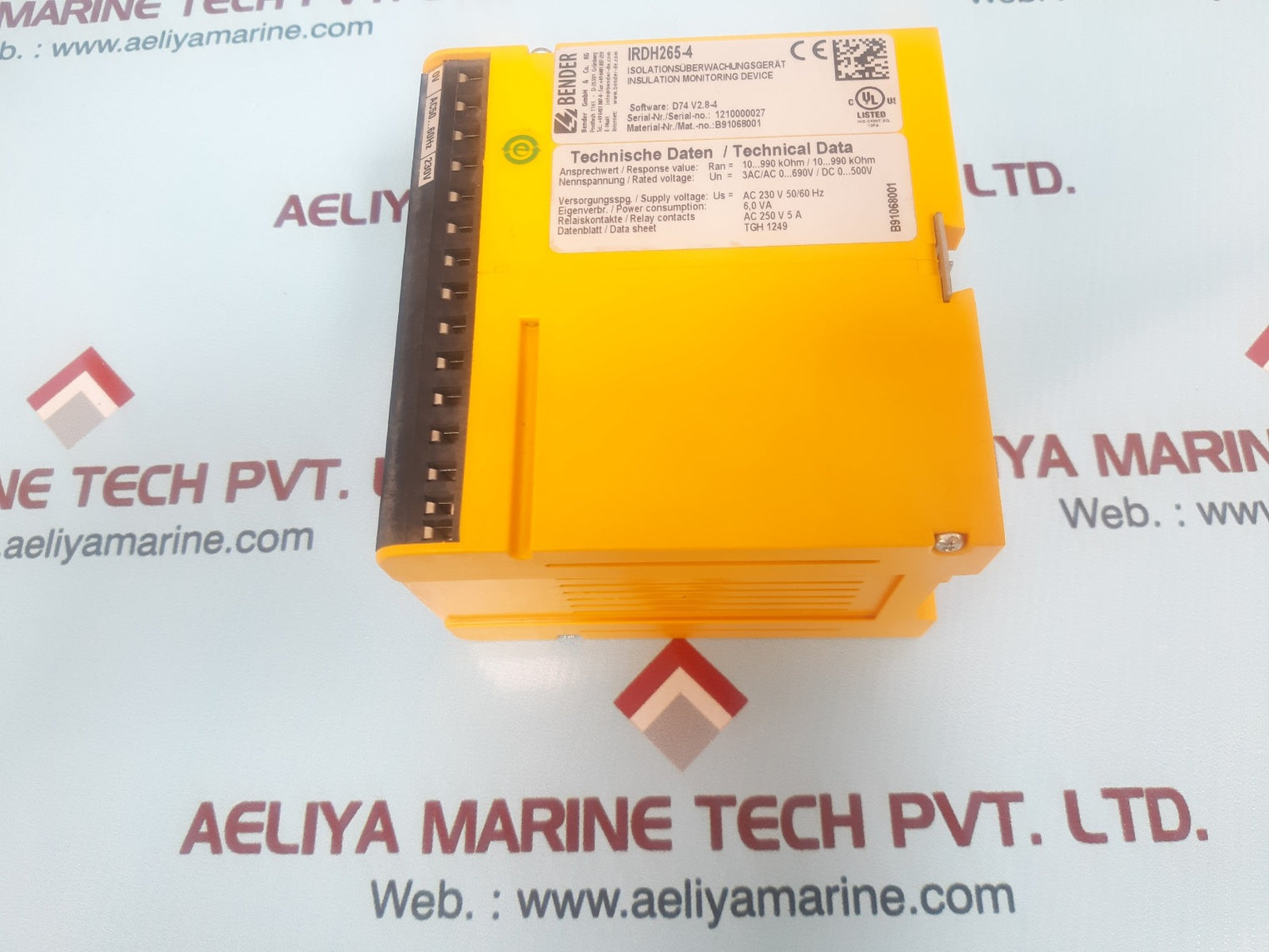 Bender irdh265-4 insulation monitoring device