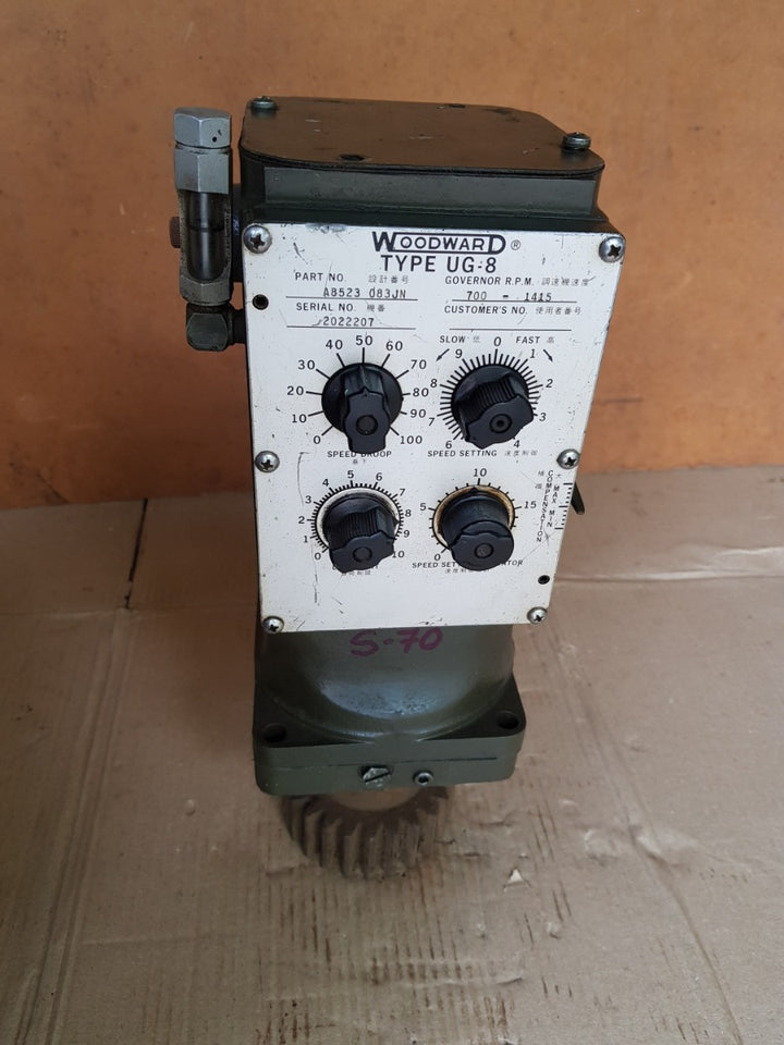 Woodward ug-8 a8523 d83jn governor r.p.m:700-1415