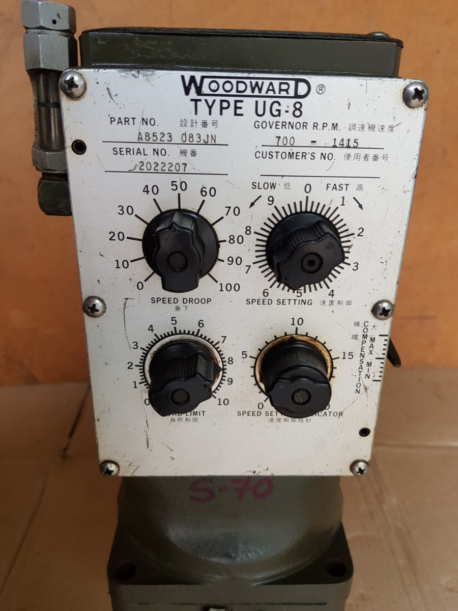 Woodward ug-8 a8523 d83jn governor r.p.m:700-1415