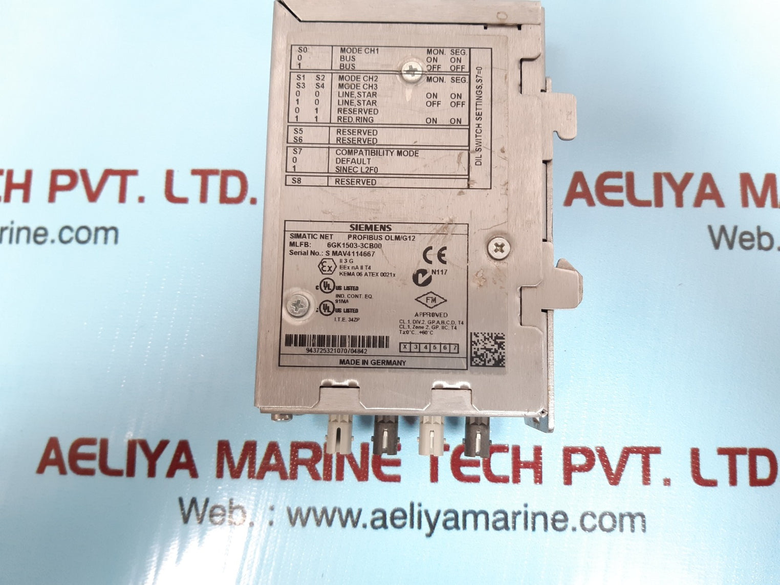 Siemens 6gk1503-3cb00 simatic net profibus olm/g12