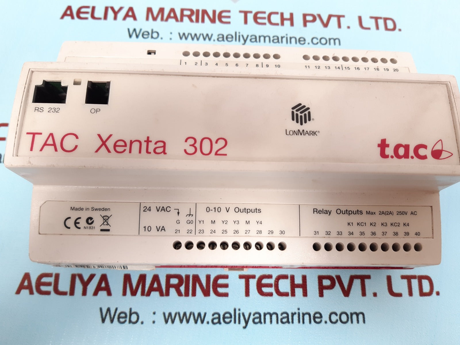 Tac xenta 302 0-073-0011-2 programmable controller 24 vac
