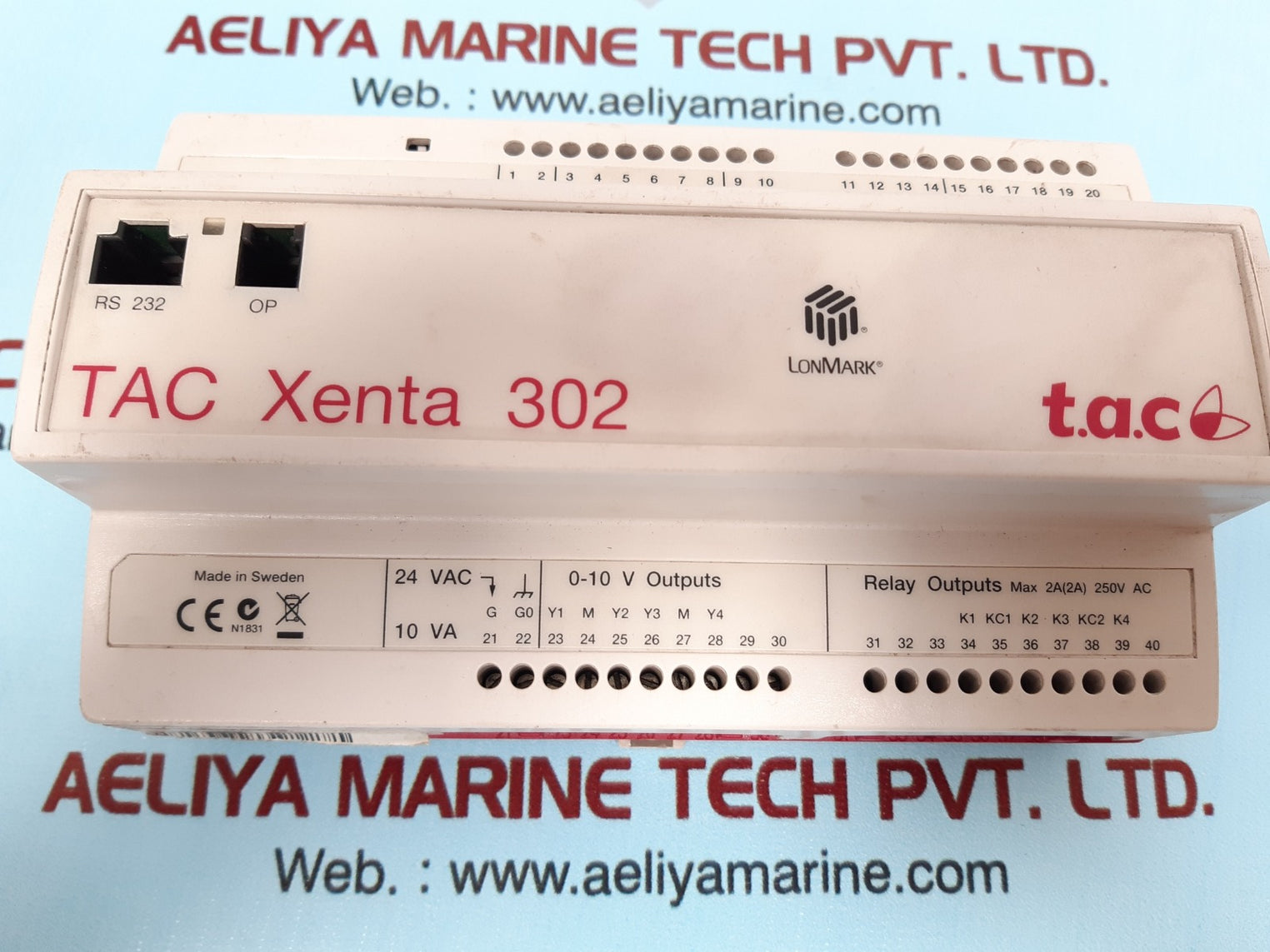Tac xenta 302 0-073-0011-2 programmable controller 24 vac