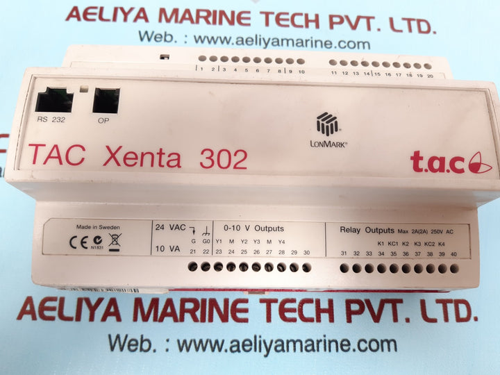 Tac xenta 302 0-073-0011-2 programmable controller 24 vac